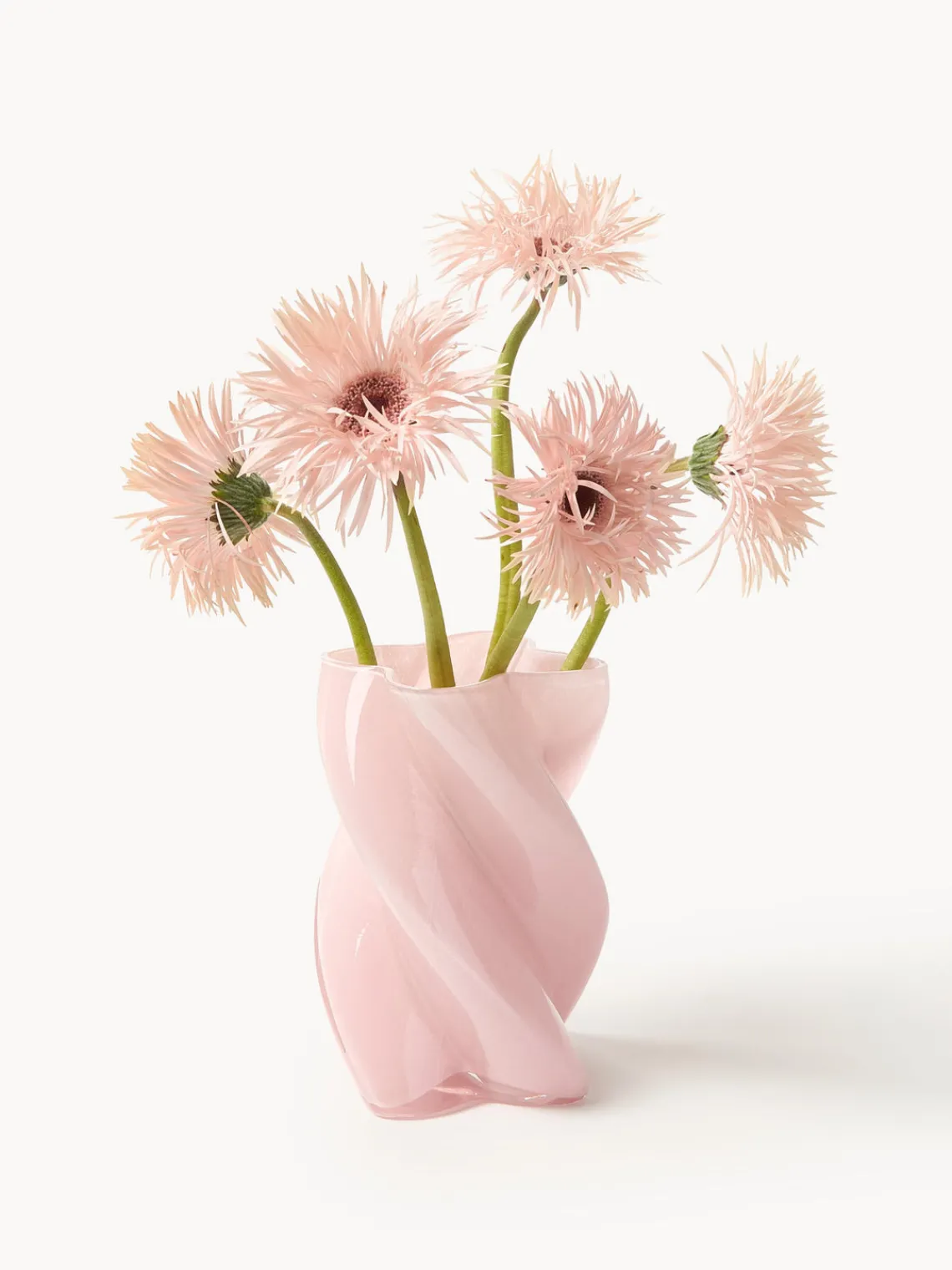 Sale &k Amsterdam Vase en verre fait main Marshmallow, haut. 20 cm
