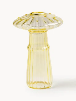 New &k Amsterdam Vase en verre Mushroom, haut. 14 cm