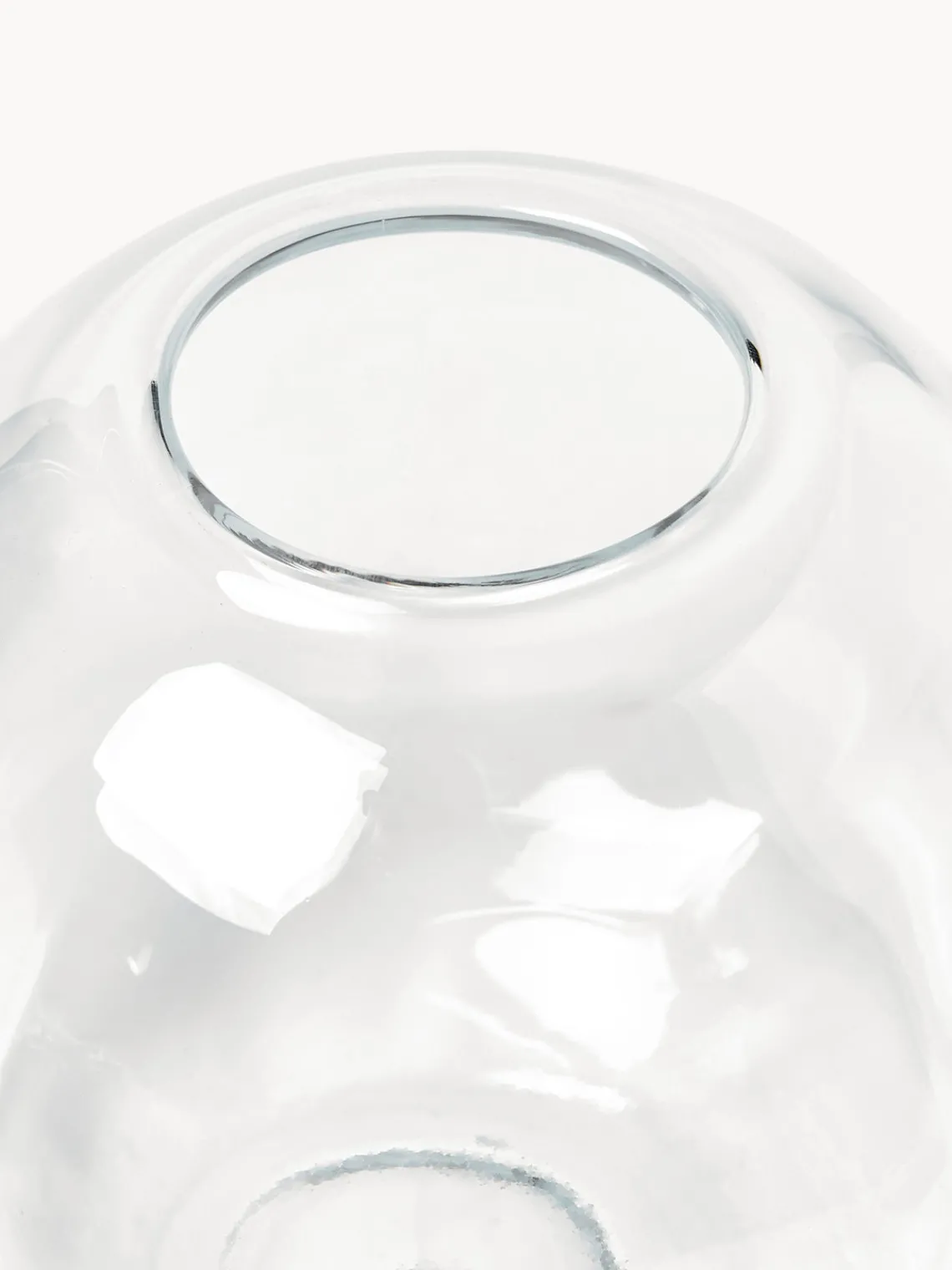 Fashion DBKD Vase en verre Pebble, Ø 20 cm Transparent