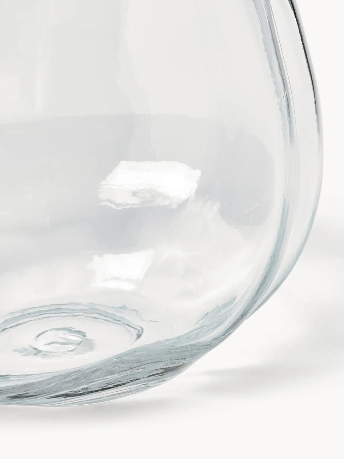 Fashion DBKD Vase en verre Pebble, Ø 20 cm Transparent
