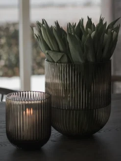 Sale DBKD Vase en verre Simple Stripe, haut. 22 cm