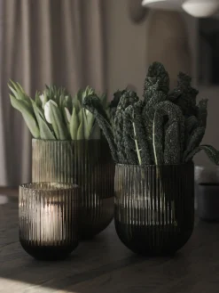 Sale DBKD Vase en verre Simple Stripe, haut. 22 cm