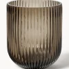Fashion DBKD Vase en verre Simple Stripe, haut. 14 cm