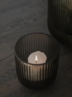 Fashion DBKD Vase en verre Simple Stripe, haut. 14 cm