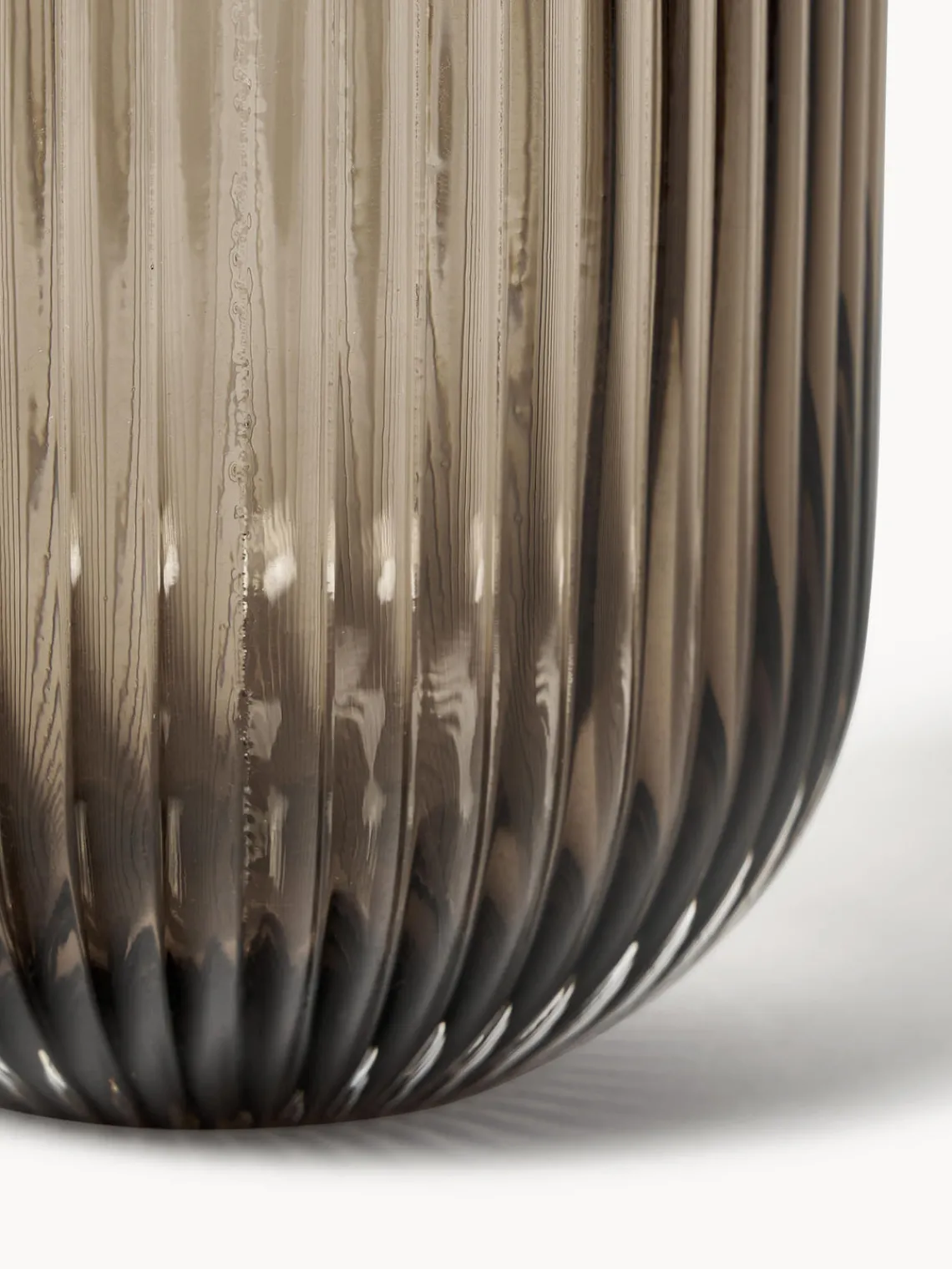Fashion DBKD Vase en verre Simple Stripe, haut. 14 cm