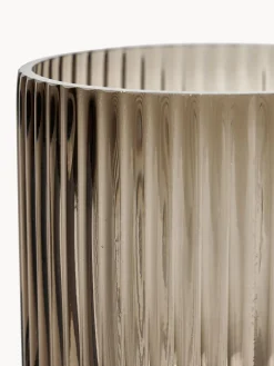 Fashion DBKD Vase en verre Simple Stripe, haut. 14 cm