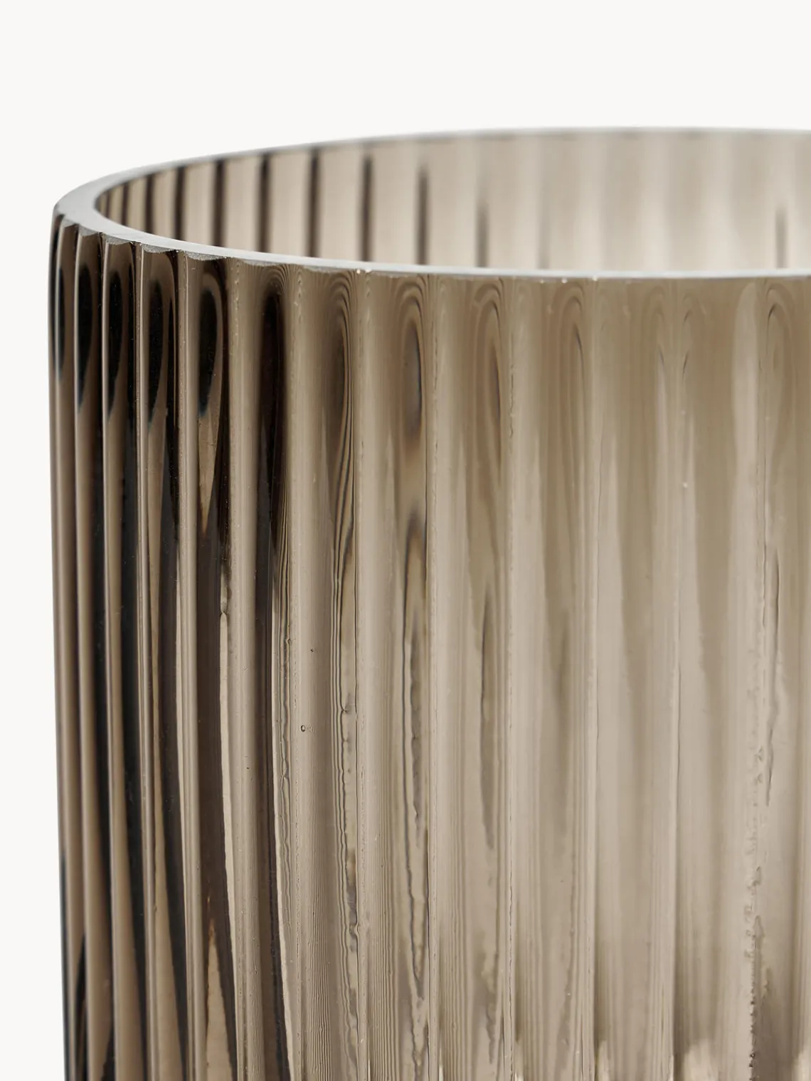 Fashion DBKD Vase en verre Simple Stripe, haut. 14 cm