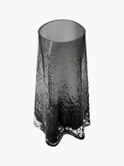 Clearance Cooee Design Vase en verre soufflé bouche Gry, haut. 30 cm Anthracite, translucide