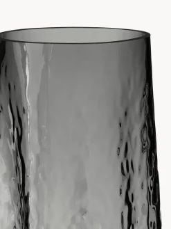 Clearance Cooee Design Vase en verre soufflé bouche Gry, haut. 30 cm Anthracite, translucide