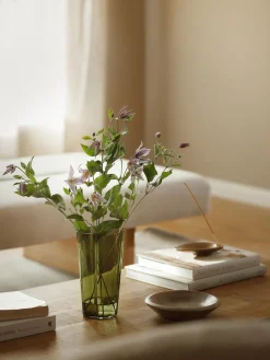 Discount iittala Vase en verre soufflé bouche Aalto, haut. 22 cm Vert, transparent