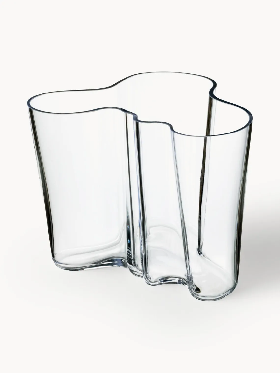 Best iittala Vase en verre soufflé bouche Alvaro Aalto, haut. 16 cm Transparent