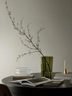 Fashion iittala Vase en verre soufflé bouche Aalto, haut. 25 cm Vert, transparent