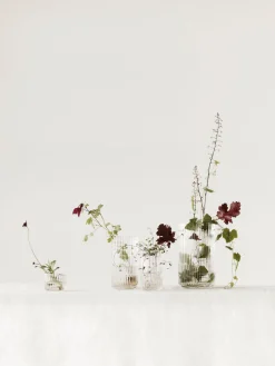 Hot Lyngby Porcelaen Vase en verre soufflé bouche Lyngby, haut. 25 cm Transparent