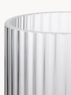 Hot Lyngby Porcelaen Vase en verre soufflé bouche Lyngby, haut. 21 cm Transparent