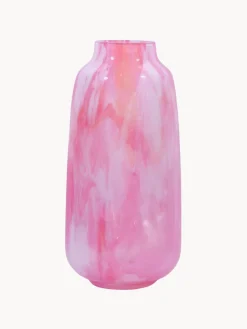 Sale ANNA VON LIPA Vase en verre soufflé bouche Meadows, haut. 26 cm Tons roses