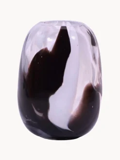 Clearance ANNA VON LIPA Vase en verre soufflé bouche Meadows, haut. 14 cm Tons rose pâle et prune
