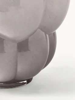 Clearance AYTM Vase en verre soufflé bouche Uva, haut. 35 cm Gris clair, haute brillance