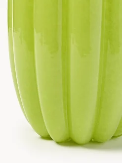 Online Pols Potten Vase en verre soufflé bouche Melon, haut. 38 cm Vert clair