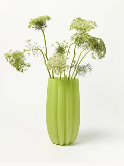 Online Pols Potten Vase en verre soufflé bouche Melon, haut. 38 cm Vert clair