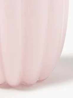Outlet Pols Potten Vase en verre soufflé bouche Melon, haut. 38 cm Rose pâle