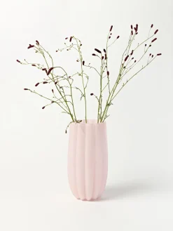 Outlet Pols Potten Vase en verre soufflé bouche Melon, haut. 38 cm Rose pâle