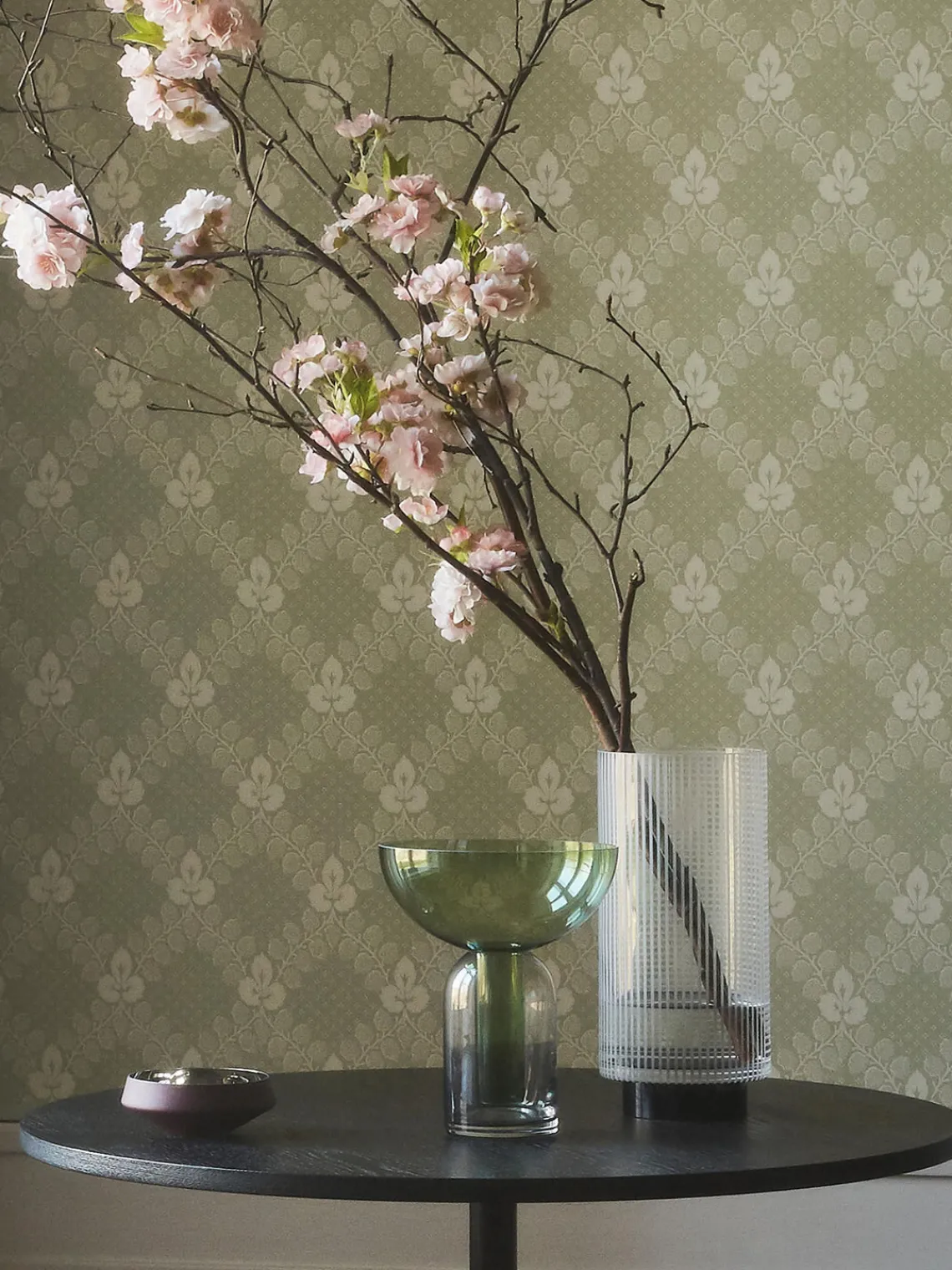 Online AYTM Vase en verre Torus, haut. 20 cm Gris foncé, vert foncé, transparent