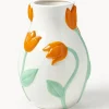 Best &k Amsterdam Vase fait main en dolomite Tulip, haut. 22 cm