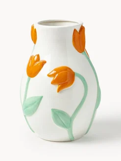 Best &k Amsterdam Vase fait main en dolomite Tulip, haut. 22 cm