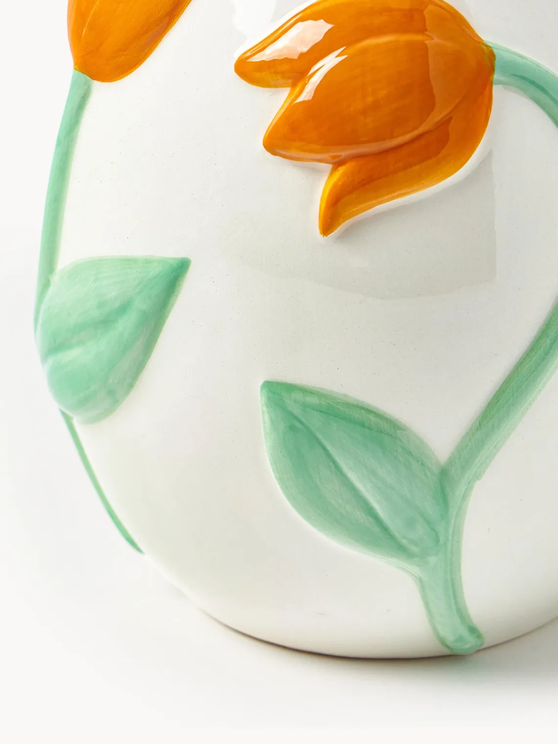 Best &k Amsterdam Vase fait main en dolomite Tulip, haut. 22 cm