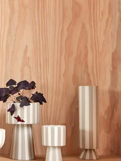 Discount Oyoy Living Design Vase fait main Toppu, haut. 31 cm Tons beiges