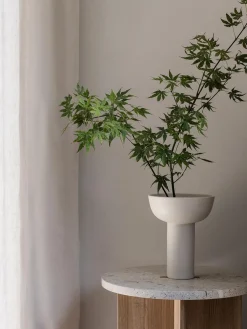 Fashion blomus Vase Miyabi, haut. 21 cm Blanc cassé