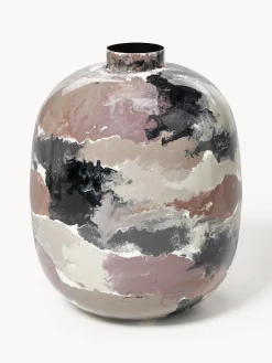 Outlet Broste Copenhagen Vase peint à la main Thyra, haut. 50 cm Terracotta, noir, rose, nougat