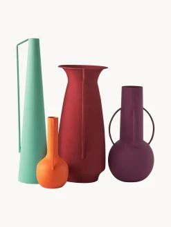 Clearance Pols Potten Vases design Roman, 4 pièces Orange, vert menthe, rouge rouille, aubergine