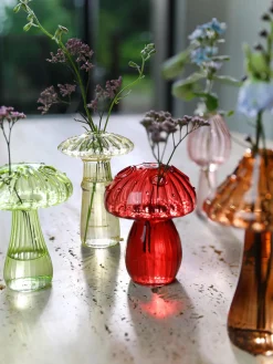 Sale &k Amsterdam Vases en verre Mushroom, 5 pièces