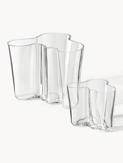 Clearance iittala Vases en verre soufflé bouche Aalto, 2 élém.