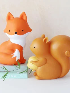 Online A Little Lovely Company Veilleuse avec fonction minuterie Squirrel, intensité lumineuse variable