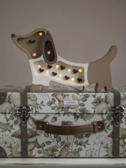 Outlet Little Lights Veilleuse LED faite main avec minuterie et télécommande Puppy, intensité lumineuse variable