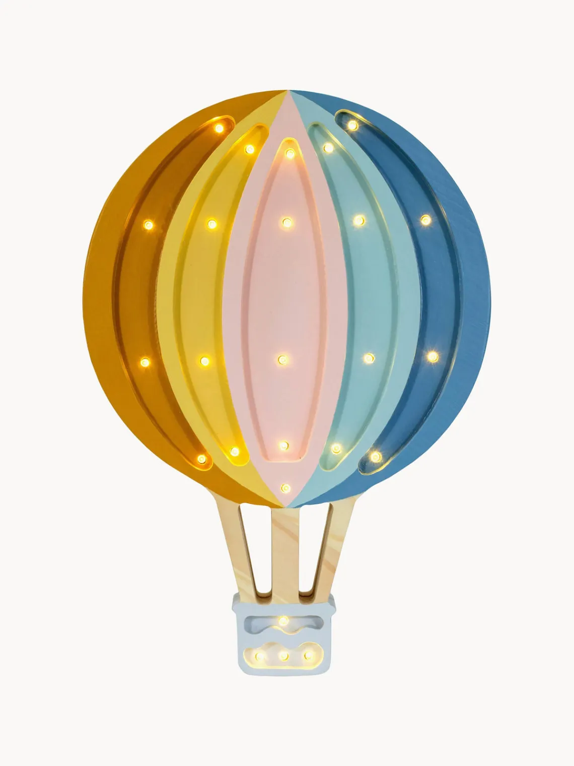Online Little Lights Veilleuse LED faite main avec minuterie et télécommande Hot Air Baloon, intensité lumineuse variable Multicolore