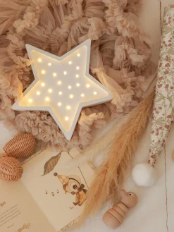Fashion Little Lights Veilleuse LED faite main avec minuterie et télécommande Star, intensité lumineuse variable