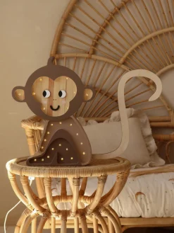 Sale Little Lights Veilleuse LED faite main avec minuterie et télécommande Monkey, intensité lumineuse variable