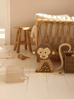 Sale Little Lights Veilleuse LED faite main avec minuterie et télécommande Monkey, intensité lumineuse variable