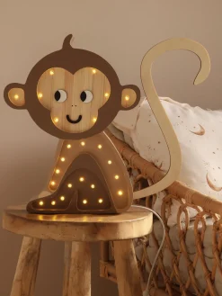 Sale Little Lights Veilleuse LED faite main avec minuterie et télécommande Monkey, intensité lumineuse variable