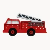 Outlet Little Lights Veilleuse LED faite main avec minuterie et télécommande Fire Truck, intensité lumineuse variable