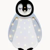 New Little Lights Veilleuse LED faite main avec minuterie et télécommande Baby Penguin, intensité lumineuse variable