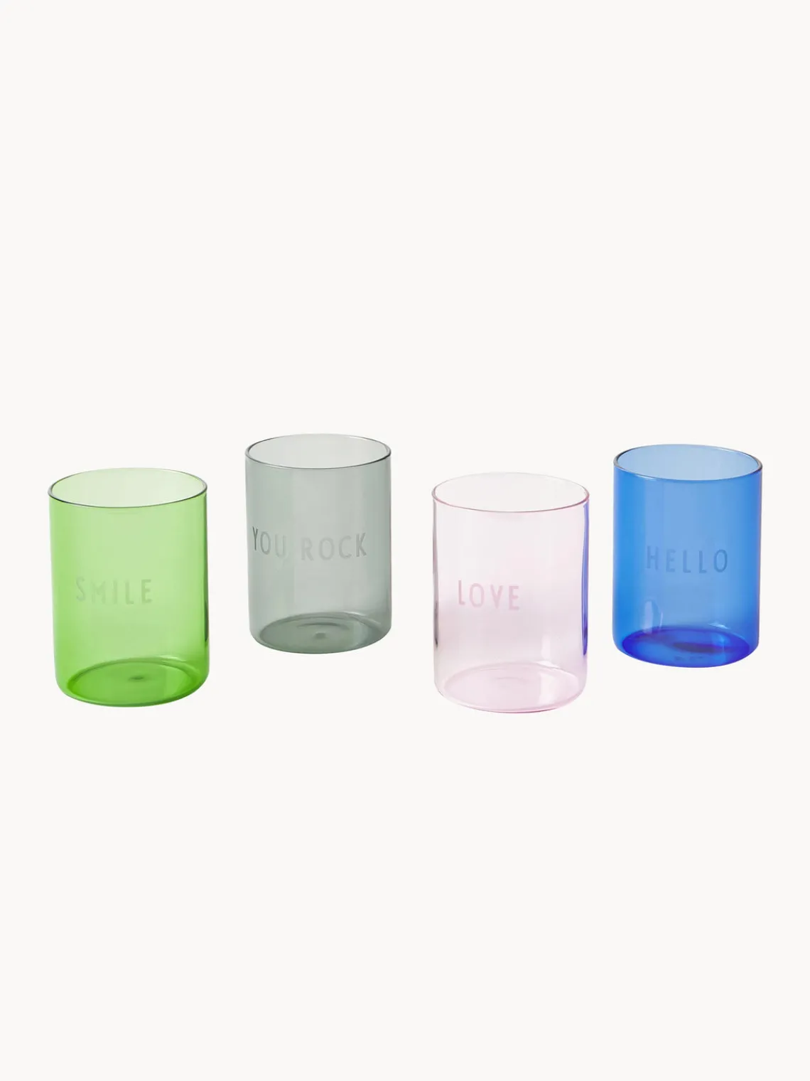 Online DESIGN LETTERS Verre à eau design Favorite LOVE