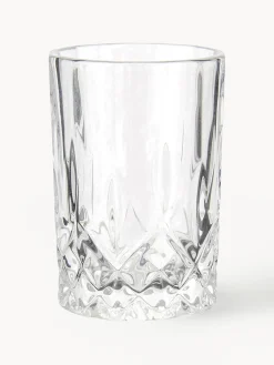 Fashion Aida Verre à liqueur à motifs embossés Harvey, 4 pièces