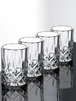 Fashion Aida Verre à liqueur à motifs embossés Harvey, 4 pièces