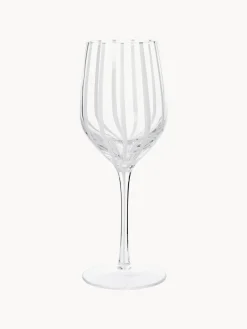 Clearance Broste Copenhagen Verre à vin blanc soufflé bouche Stripe