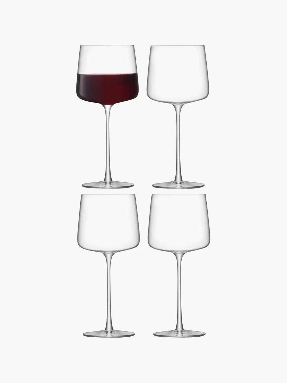 Sale Lsa International Verre à vin rouge Metropolitan, 4 pièces