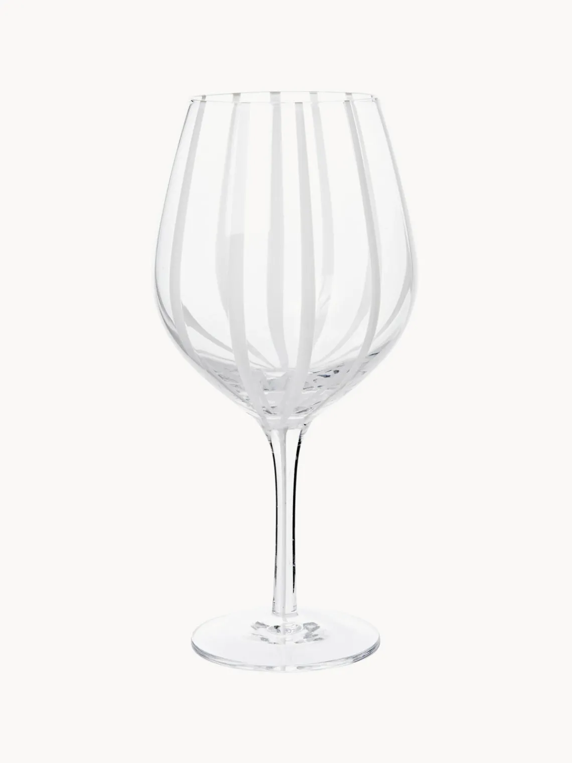 Hot Broste Copenhagen Verre à vin rouge soufflé bouche Stripe